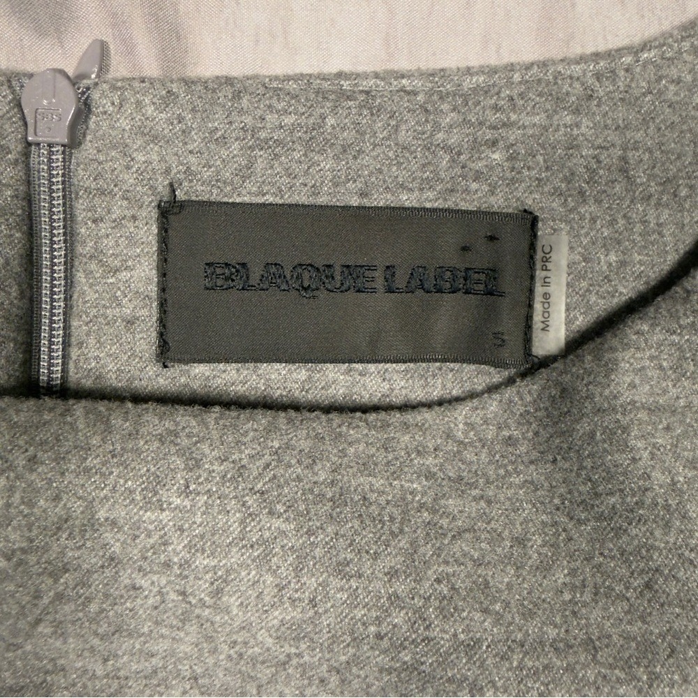 Blaque Label Small Grey Cap Sleeve Shift Dress with Pockets Heathered - Picture 2 of 11